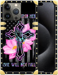 Compatible with iPhone 16 Pro Max Case, Praying Cross Hands Luxury Golden by Unknown