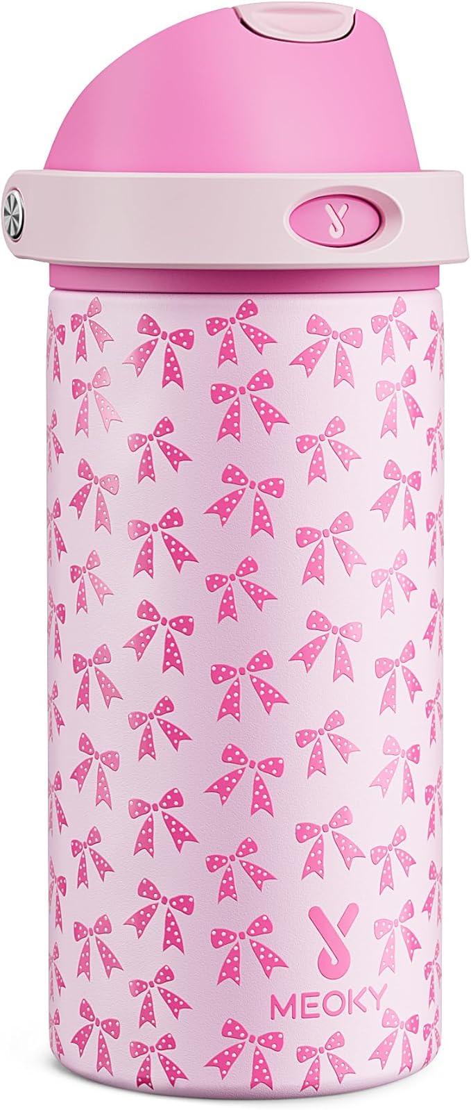 18 oz Kids Water Bottle for School: Meoky 18 oz Stainless Steel Insulated Water by MEOKY