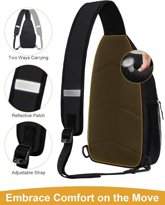 Pritent Crossbody Bags for Women Man Waterproof Sling Bag Backpack Trendy - Image 4