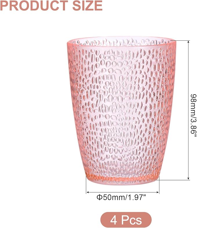 uxcell 10oz Acrylic Drinking Glasses - Image 2