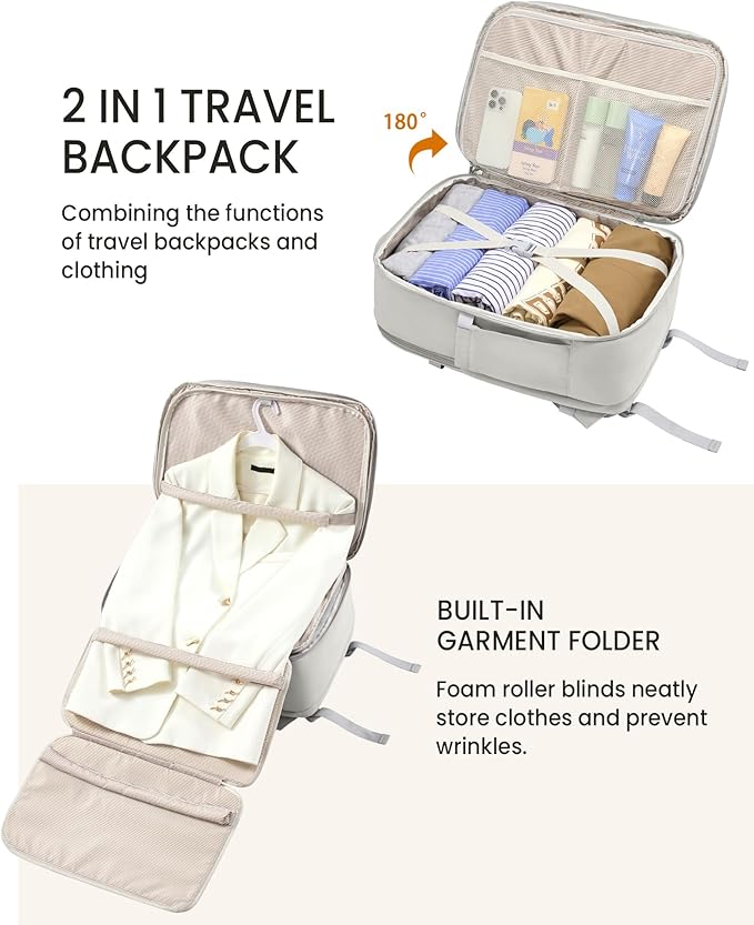 LOVEVOOK Travel Backpack for Women, 50L Carry On Backpack Flight Approved - Image 3