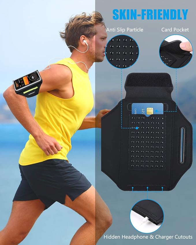Running Armband with Key Pouch, Running Phone Holder - Image 6