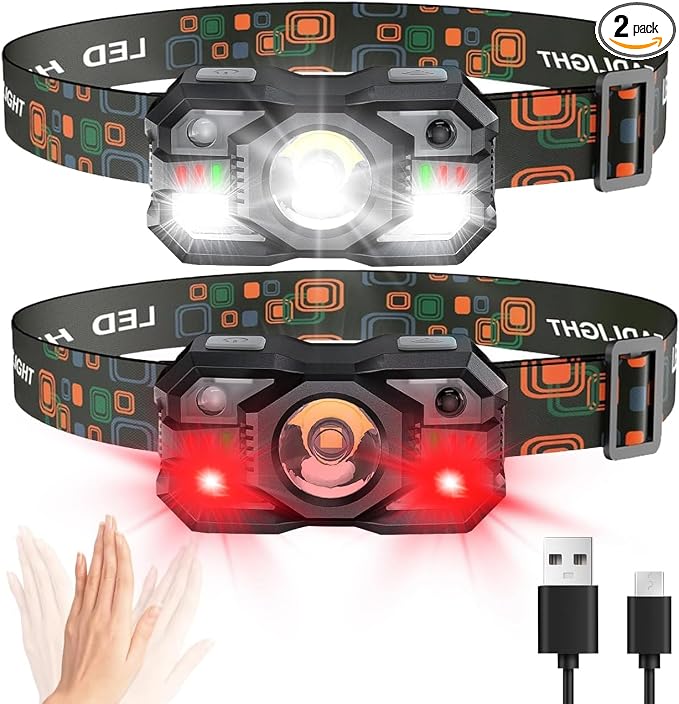 Skylla Headlamp Rechargeable, 1200 Lumen Ultra Bright LED Head Lamp Flashlight by SKYLLA