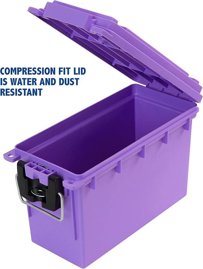 Sheffield 12632 Ammo Storage Box, Stackable .30 Cal Field Boxes, Water and Dust - Image 4