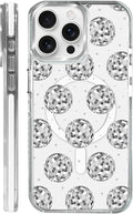 Case for iPhone 13 Pro Max, Disco Ball Grayish White Phone Case Design，for by Toulas