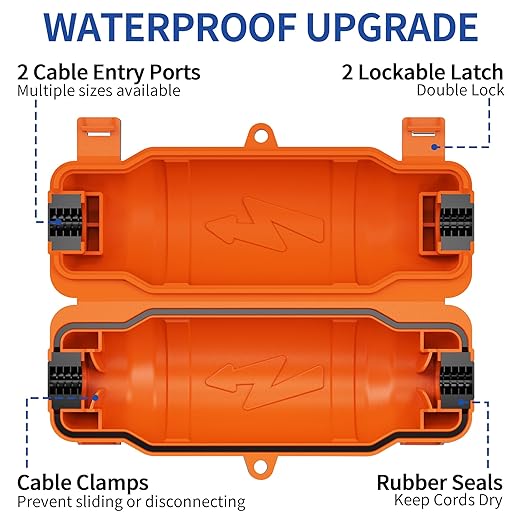 9 Pack Outdoor Extension Cord Safety Cover - Image 3