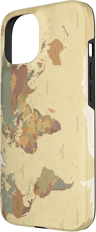 Globe Map Smartphone Cell Cover Gift World Map Pattern Phone Case - Image 2