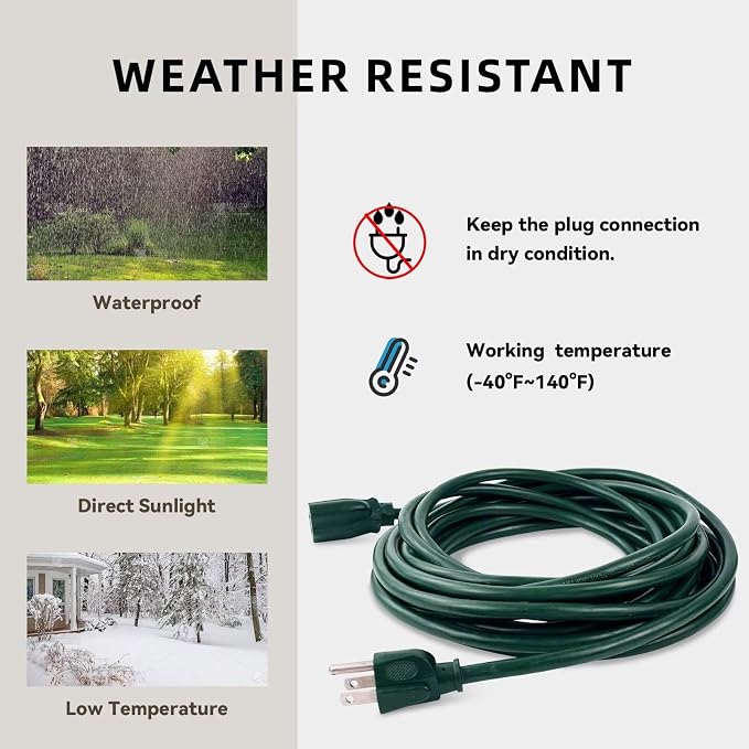 6ft Outdoor Extension Cord - Image 5