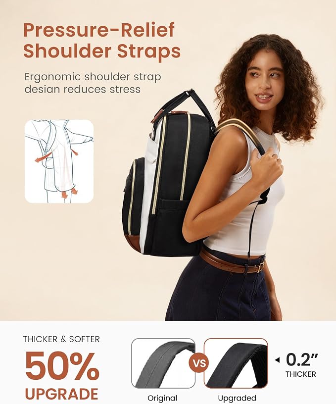 LOVEVOOK Backpack for Women, Laptop Backpack Women, Fits 15.6 Inch Laptop Bag - Image 6