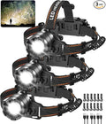 KYEKIO 3Pack Rechargeable Headlamps by KYEKIO