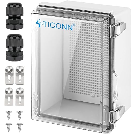 TICONN Outdoor Electrical Box Waterproof, Junction Box IP67 ABS Plastic by TICONN
