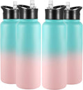 VEGOND 40 oz Insulated Water Bottle Bulk Stainless Steel Metal Water Bottles by VEGOND