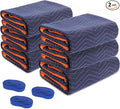6 Moving Blankets 72x40in with 3 Elastic Rubber Band – Durable Quilted Moving by YMTLJHDSY