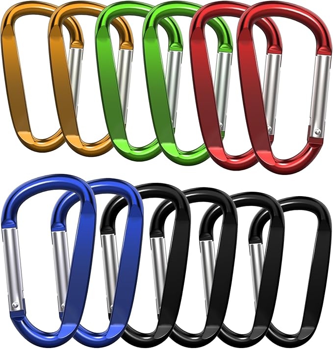 3" Aluminum Carabiner Clips by XIECHANEE
