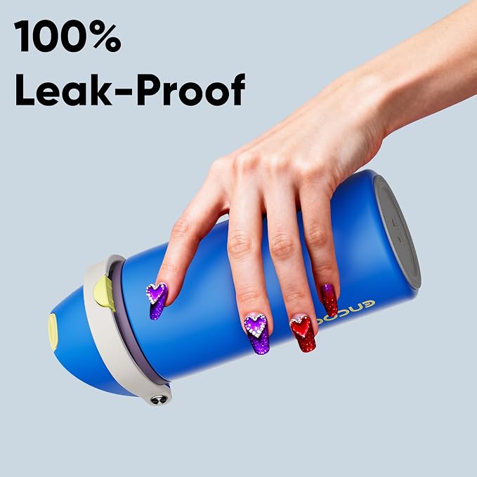 Insulated Water Bottle with Straw - Image 6