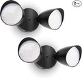 UME 2-Packs 2500 Lumen 32 Watt 28 LED Dual-Head Floodlight Outdoor, Full Metal by UME