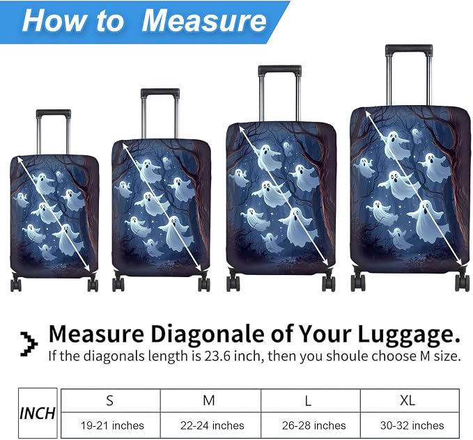 Luggage Cover Protector for 26-28 Inch Suitcases, TSA Approved Elastic Travel - Image 2