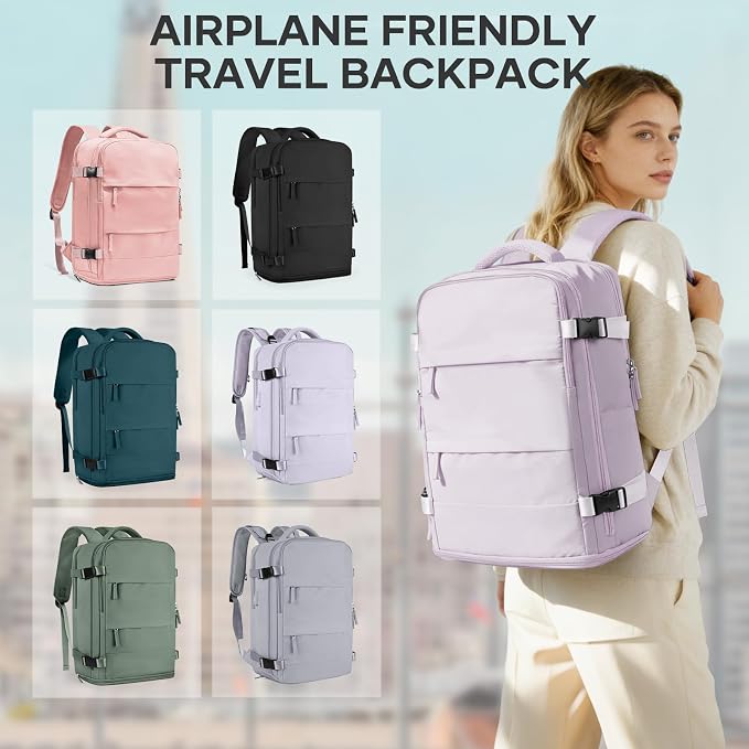 coowoz Large Travel Backpack For Women Men, Carry On Backpack, Hiking Backpack - Image 8
