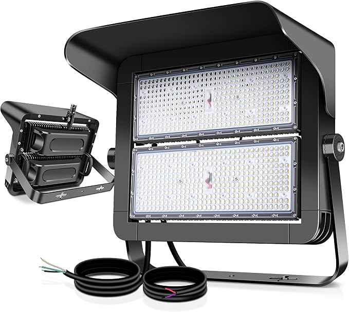 75000LM Dimmable Led Stadium Flood Light 3000W Equivalent Super Bright 0-500w by BIRITALO