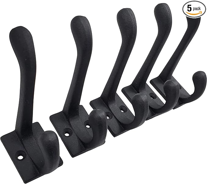 Claimed Corner Cast Iron Coat Hooks by ClaimedCorner