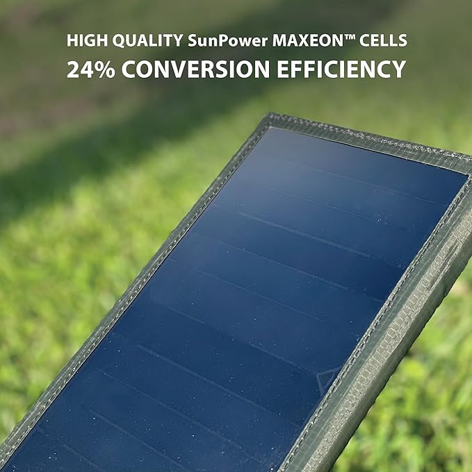 ELECOM NESTOUT Portable Solar Panel, Dual USB-A Ports, 28W Power Generation - Image 2
