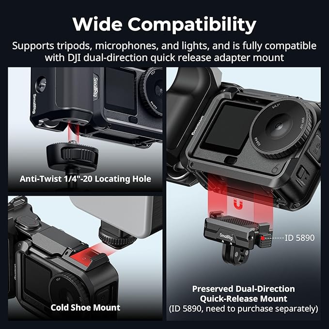 SMALLRIG Handle Grip Kit for DJI Osmo Action 6 - Image 5