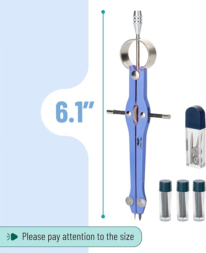 Mr. Pen- Professional Compass for Geometry, Metal Compass - Image 3