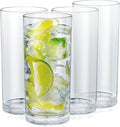 Zulay Kitchen Plastic Drinking Glasses – 16oz Acrylic Shatterproof Water Cups by ZulayKitchen