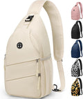 Pritent Crossbody Bags for Women Men Trendy Sling Bag Backpack Casual Chest Bag by Pritent