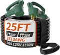 PlugSaf 25 FT 30 Amp RV Extension Cord Outdoor, Flexible Heavy Duty 10/3 Gauge by PlugSaf