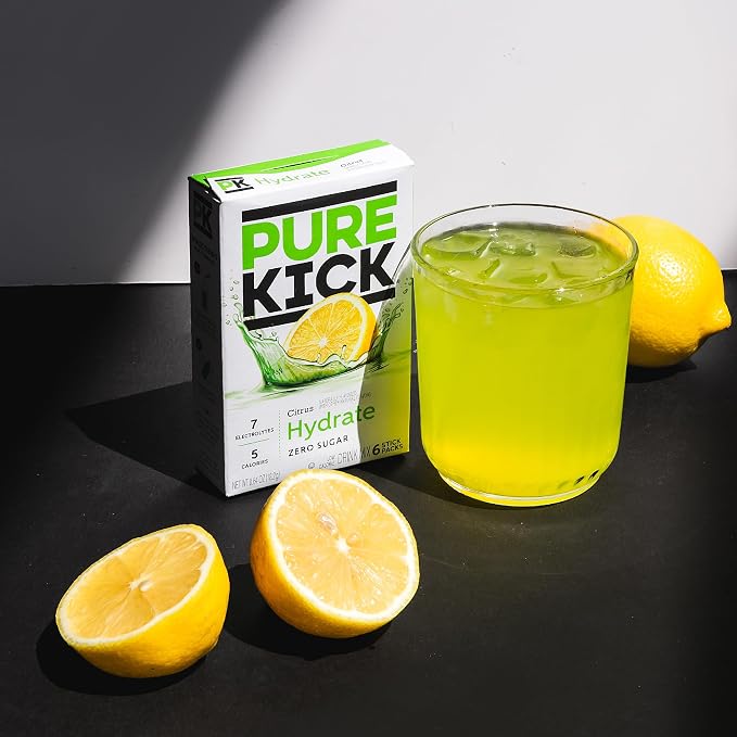 PURE KICK Hydration Singles To Go Drink Mix, Includes 12 Boxes - Image 5