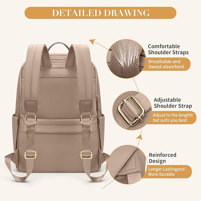 GOLF SUPAGS Women Laptop Backpack Casual Daypack - Image 4