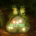 Nacome Solar Garden Outdoor Statues Frog by Nacome