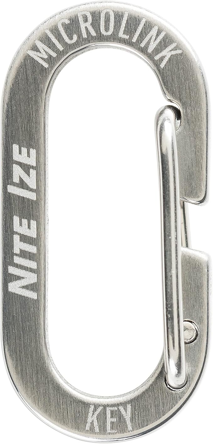 Nite IZE MicroLink Carabiner, Stainless Steel Mini Key Rings - Image 2