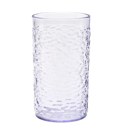 G.E.T. 3316-CL-EC Heavy-Duty Shatterproof Plastic Pebbled Tumbler, 16 Ounce - Image 2