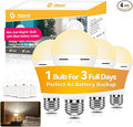 Neporal LITE PRO Rechargeable Light Bulbs, 2600mAh Large Battery Backup Light by Neporal