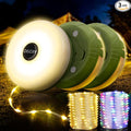 OGERY 3-Pack Camping String Lights, 4 in 1 Quick Storage 32.8FT Rechargeable by OGERY