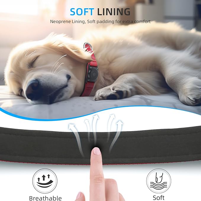 Upgraded AirTag Dog Collar, IP68 Waterproof Air Tag Dog Collar Holder, - Image 5