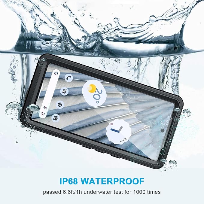 Lanhiem for Google Pixel 7a Case, IP68 Waterproof Dustproof - Image 2