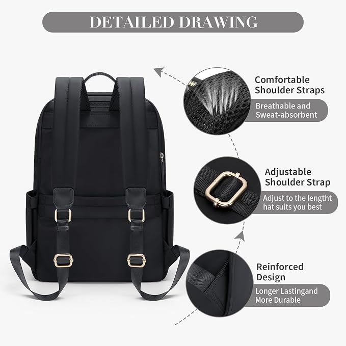 GOLF SUPAGS Women Laptop Backpack Casual Daypack - Image 3