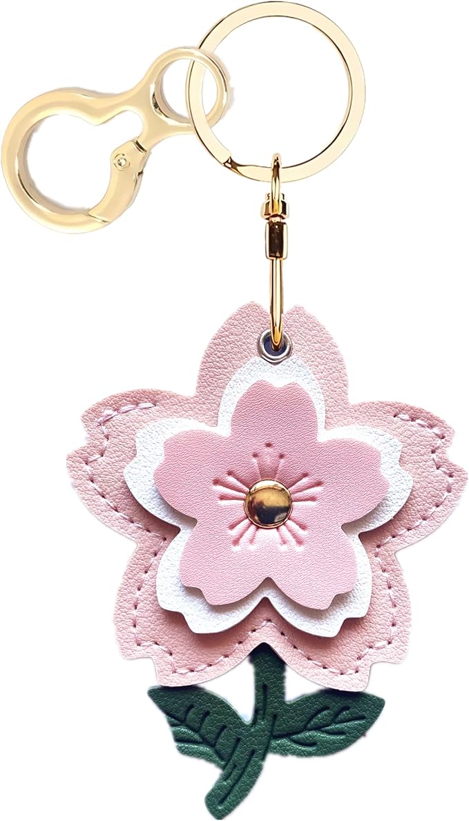 BORKUANA Leather Keychain Holder Case Compatible by BORKUANA