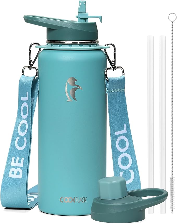 Coolflask Water Bottle 40 oz by Coolflask