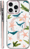 Case for iPhone 13 Pro, Sealife Whale Ocean Wildlife Clear Phone Case by Toulas