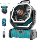20000mAh Outdoor Camping Fan Battery Operated, Portable Rechargeable Battery by TDLOL