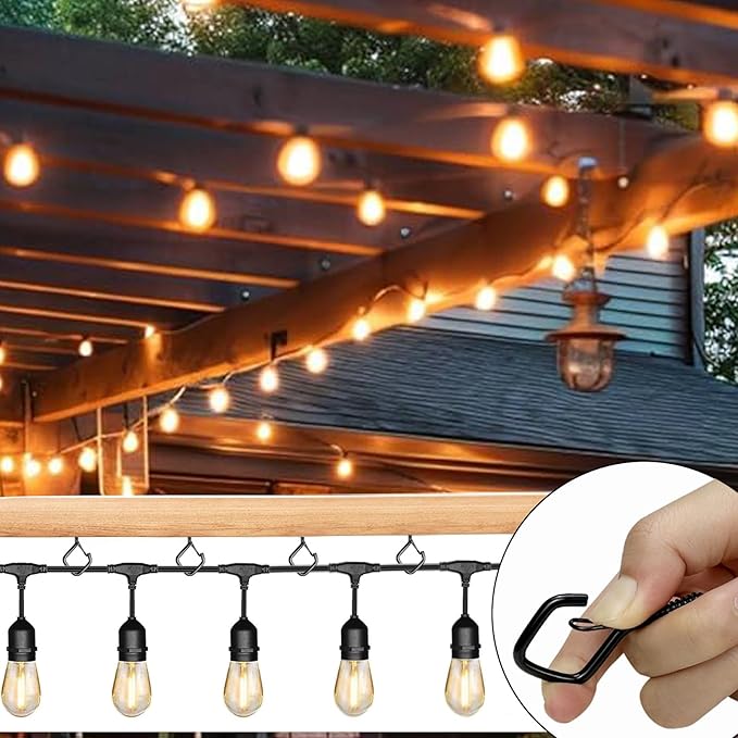 30 Pcs Black Eye Hooks Screw Heavy Duty, Ceiling Hooks - Image 4