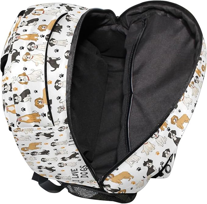 Wamika Bernese Mountain Dog Kids Backpack Cute Puppy Paw School Backpacks Boys - Image 7