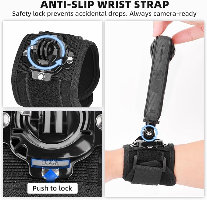 BRDRC Accessories Kit for Insta 360 X5 X4 Air, Chest Mount Head Strap Harness - Image 6