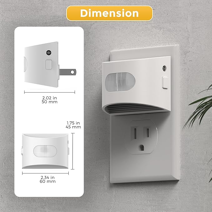 L LOHAS LED Motion Sensor Night Light, Dusk to Dawn & Motion Activated LED - Image 7