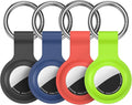 Compatible with AirTag Holder Case Keychain 4 Pack, by HATALKIN