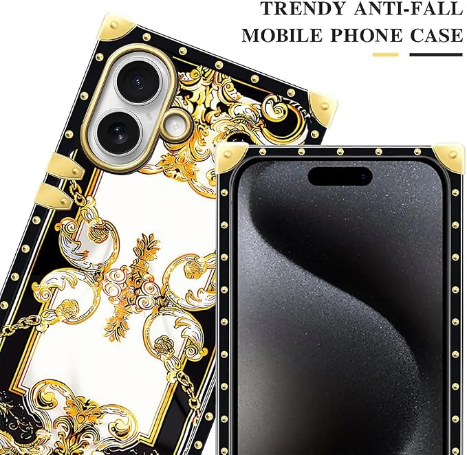 for iPhone 17 Case Luxury Golden Decoration - Image 4
